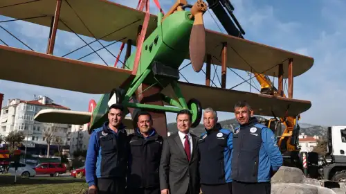 İsmet Tayyaresi Yeniden Muğla’nın Kalbine Yerleştirildi
