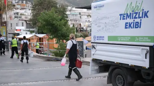 Bodrum Belediyesi'nden Yaz Sezonunda Hijyen Atağı