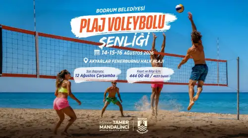 Bodrum’da Plaj Voleybolu Şenliği Başlıyor