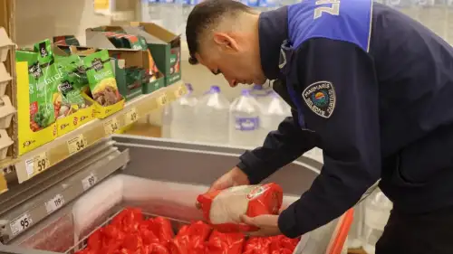 Marmaris Zabıtasından Zincir Market Denetimi