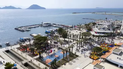 Turgutreis'e yeni park! Muhtar Mehmet Satılmış Parkı Açıldı