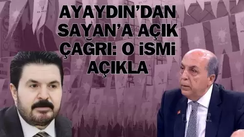 Aydın Ayaydın, Savcı Sayan’a Açık Çağrı Yaptı