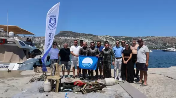 Gündoğan Sahilinde Deniz Dibi Temizliği: 168 Kilo Atık Toplandı