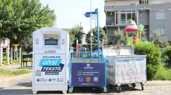 Marmaris’te Çöpler İçin Yeni Dönem! Mavi Konteynerler Her Yere Konuluyor