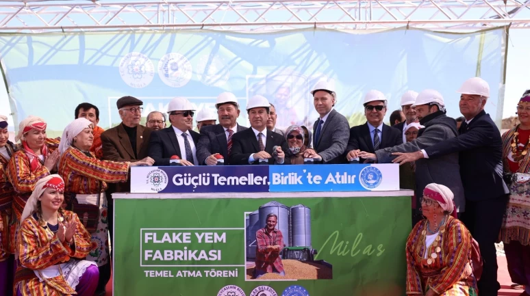 Milas’ta Flake Yem Üretim Tesisi’nin Temeli Atıldı
