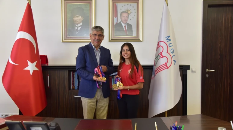 Altın Madalyalı Sporcu MSKÜ’yü Gururlandırdı