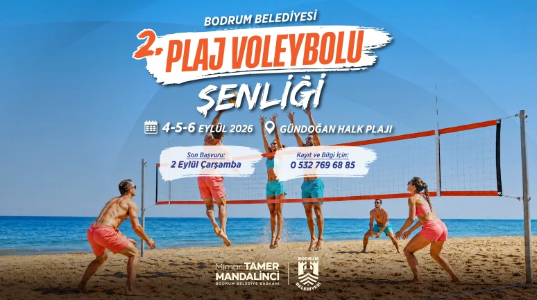 Bodrum’da Spor ve Eğlence Buluşuyor: Plaj Voleybolu Şenliği