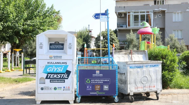 Marmaris’te Çöpler İçin Yeni Dönem! Mavi Konteynerler Her Yere Konuluyor