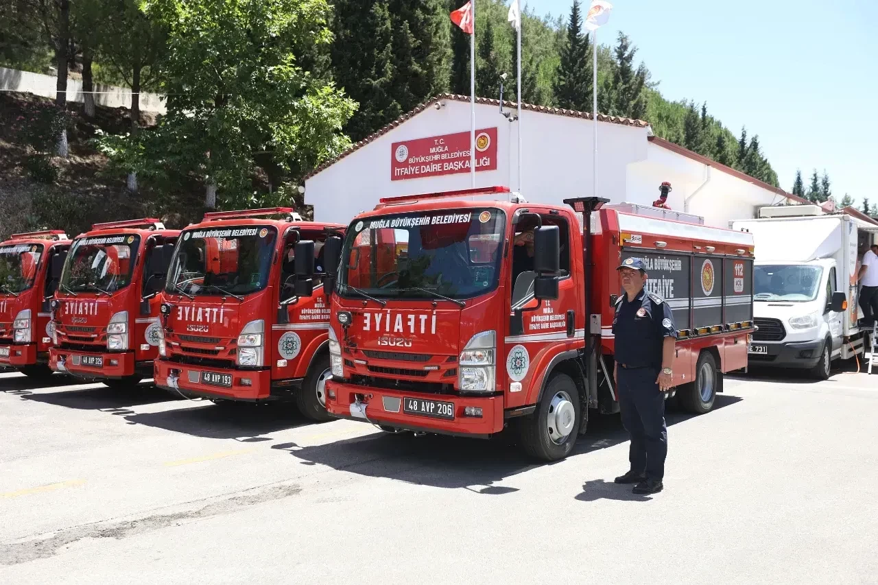 Muğla’da Yangın Gücü Arttı: 6 Yeni Araç ve 25 Tanker Hizmete Girdi