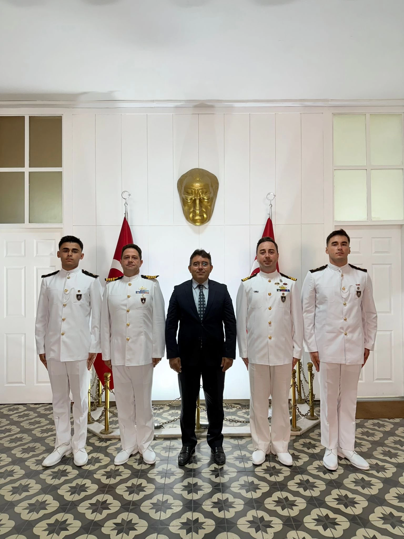 TCG Sancaktar Marmaris’te, Komuta Heyeti Kaymakam Kaya ile Görüştü