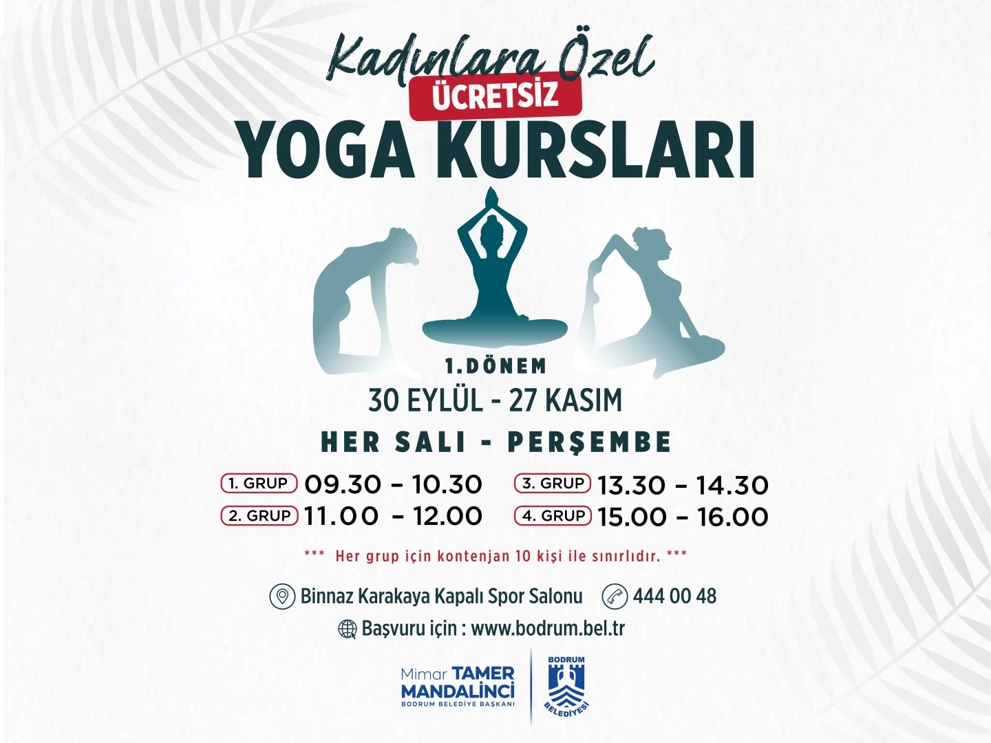 Bodrum’da Kadınlara Özel Ücretsiz Yoga Başlıyor