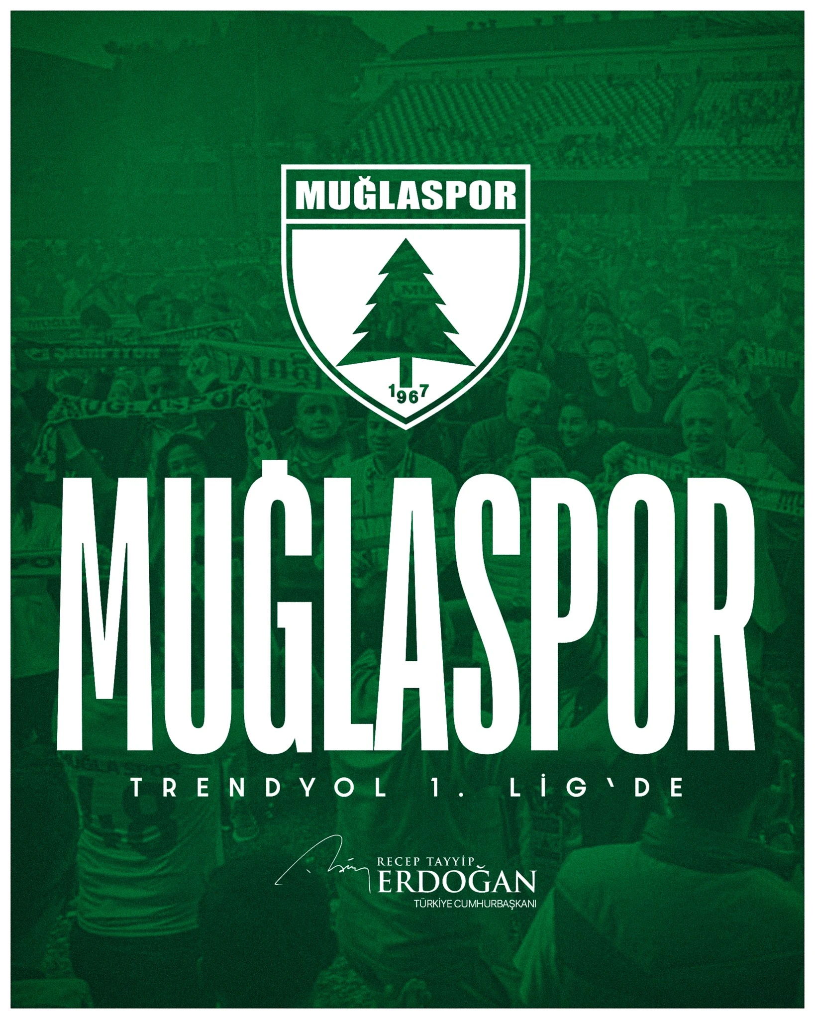 Erdoğan’dan Muğlaspor’a Mesaj: “Muğlalı Kardeşlerimi Tebrik Ediyorum”