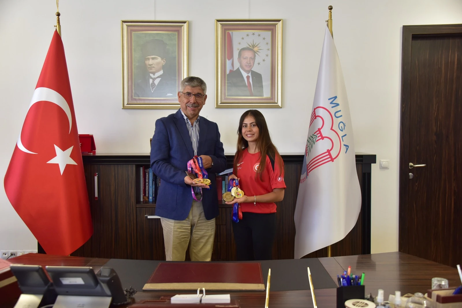 Altın Madalyalı Sporcu MSKÜ’yü Gururlandırdı