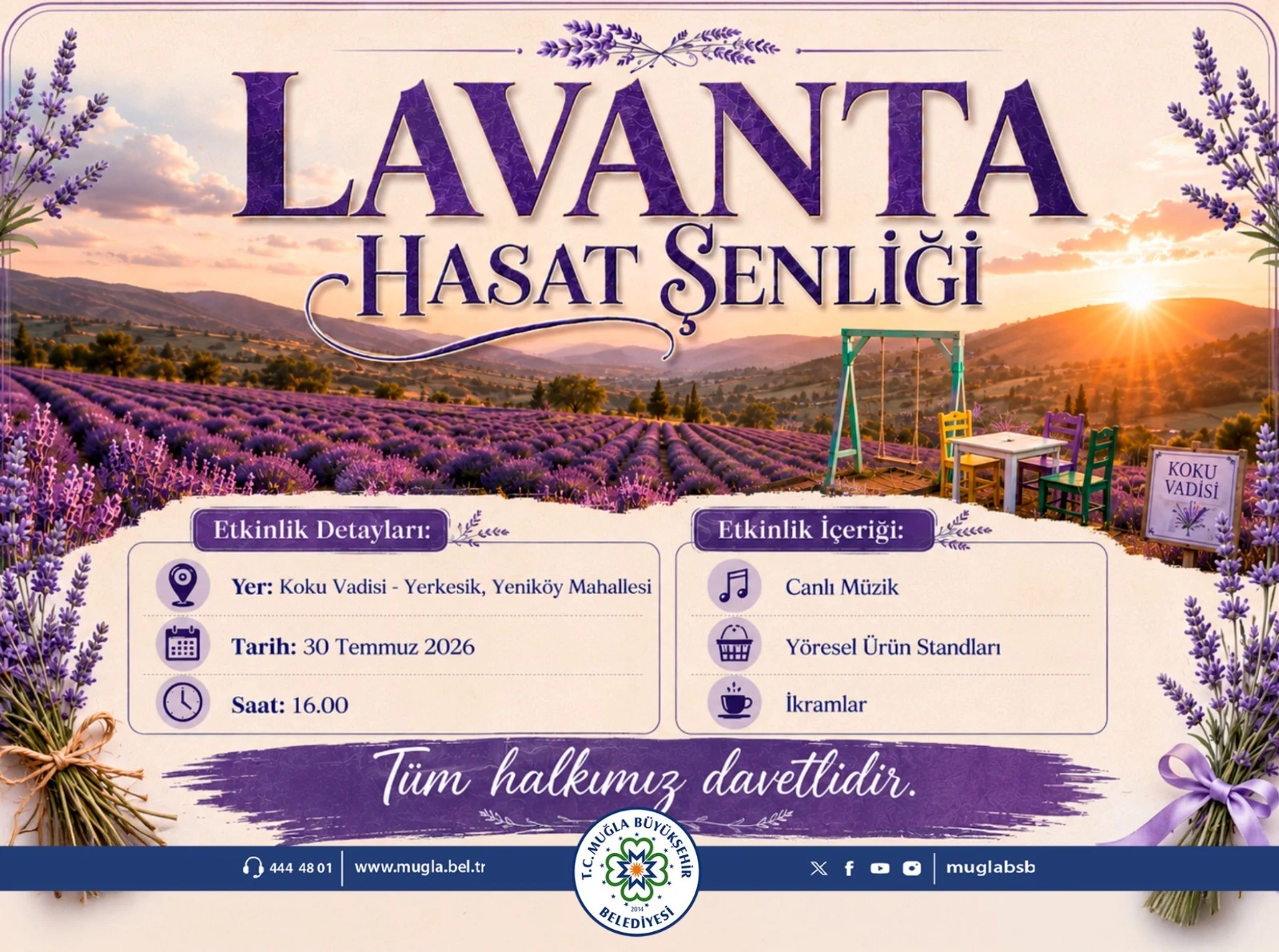 Muğla'da Lavanta Hasat Şenliği İçin Geri Sayım Başladı