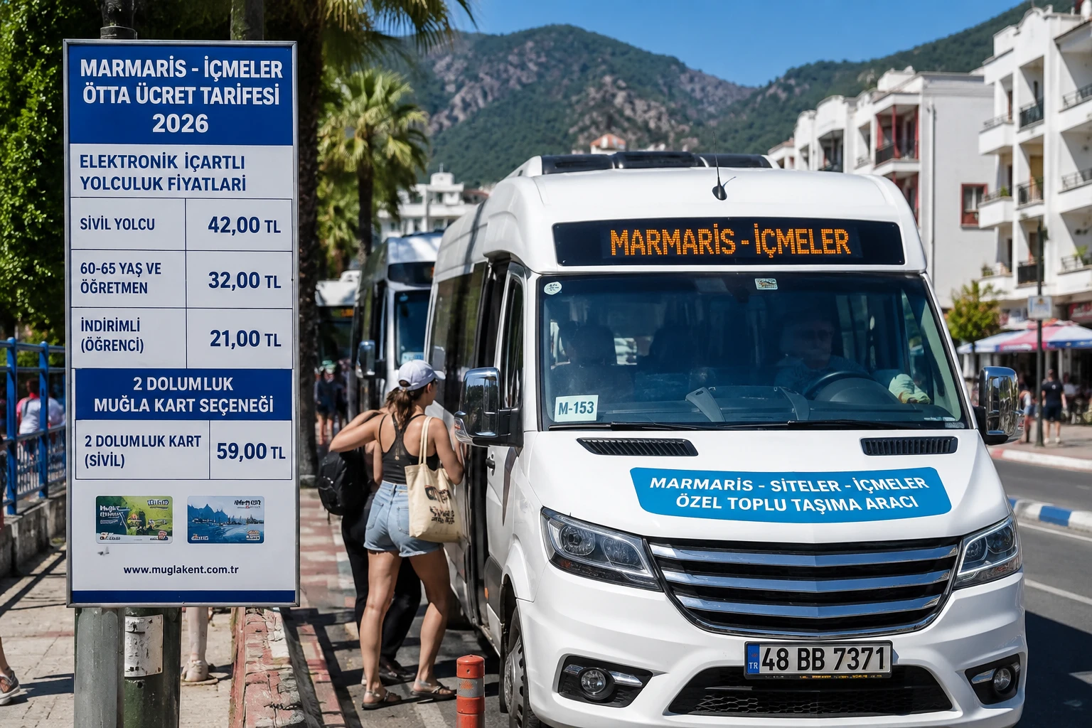 Marmaris Şehir İçi Dolmuş Fiyatları 2026: İşte Güncel Ücret Tarifesi