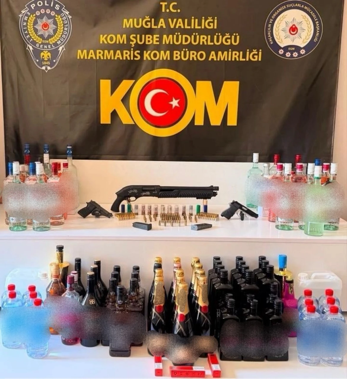 Muğla'da Silah Operasyonu: 10 Şüpheli Yakalandı