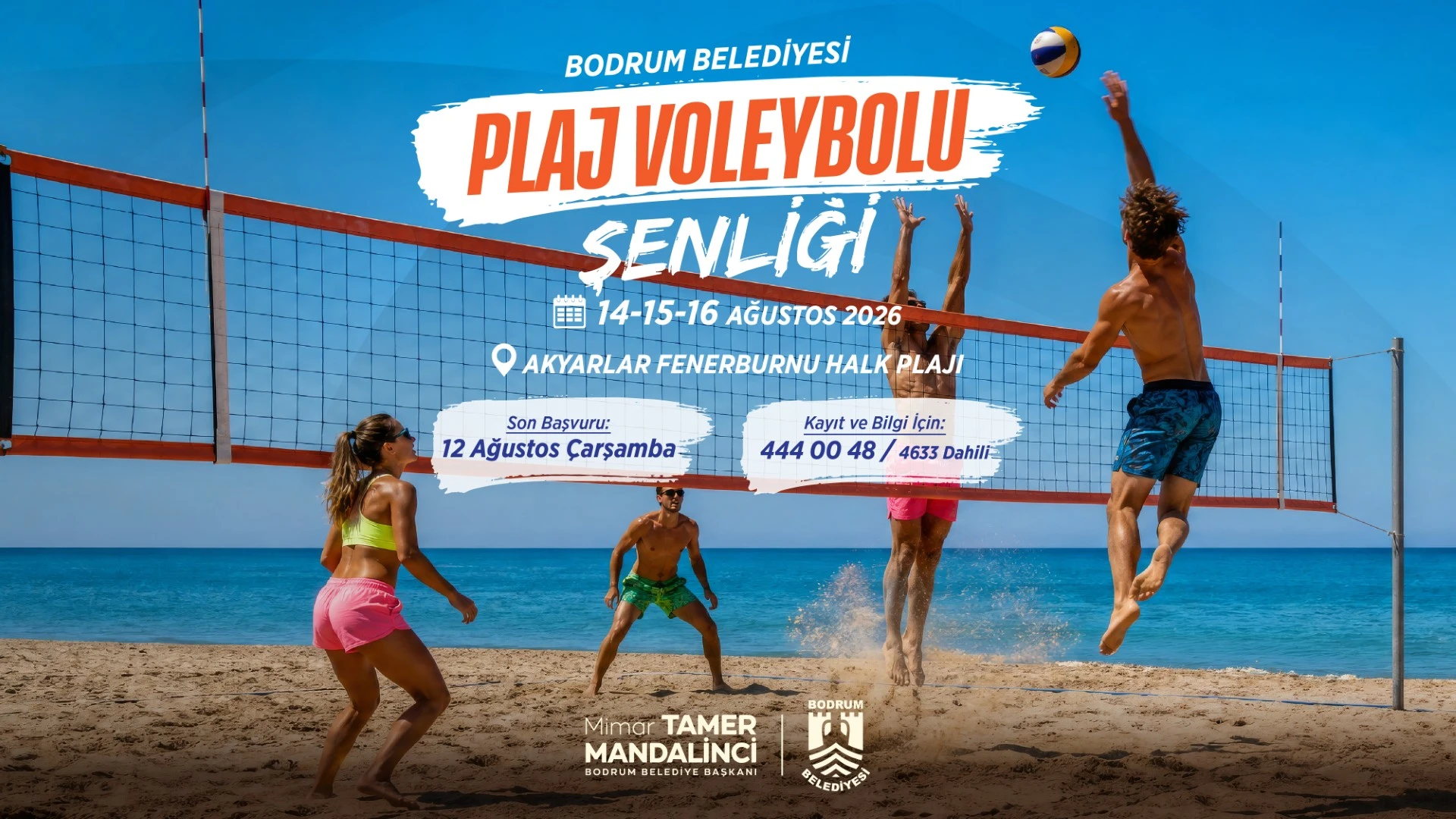 Bodrum’da Plaj Voleybolu Şenliği Başlıyor